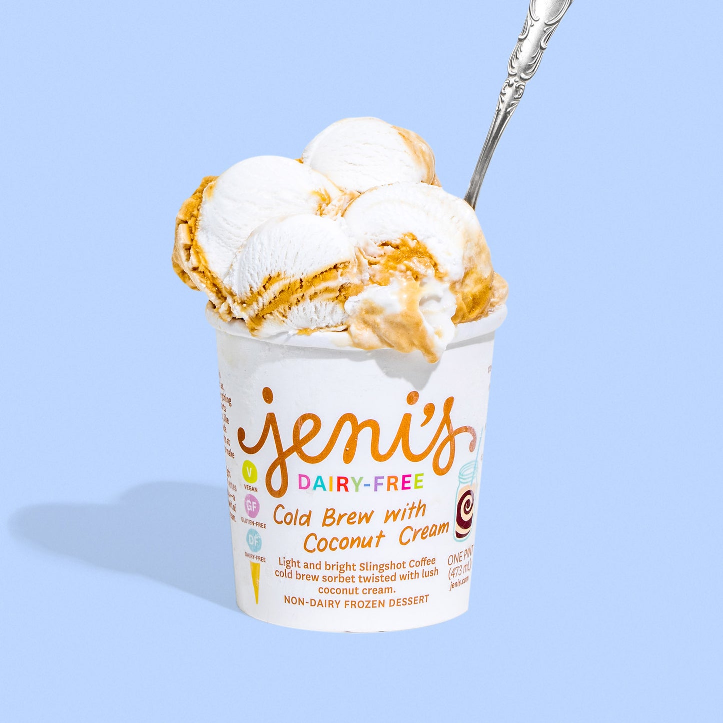 Cold Brew with Coconut Cream Pint Jeni's Splendid Ice Creams
